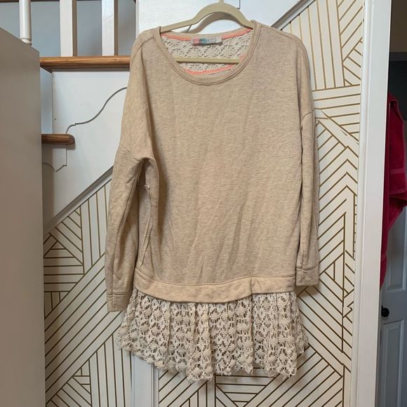 Free People Tops - Free People Cream Long Sleeve Blouse